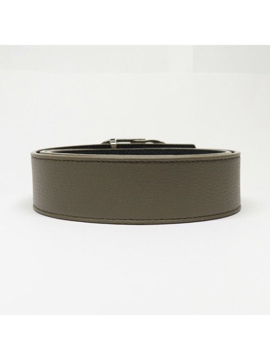 Dior CD Icon Logo Buckle Silver Metal External Belt Reversible Black main image 7